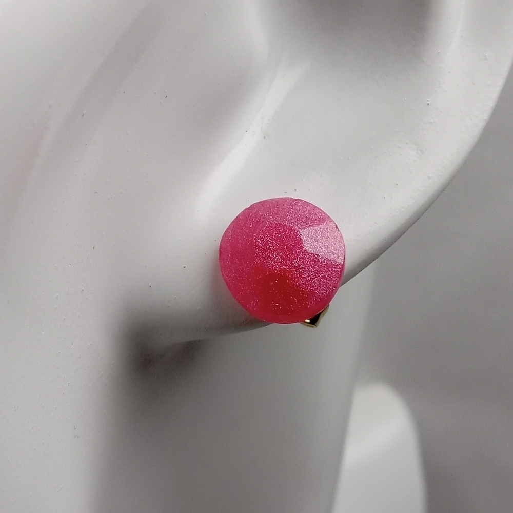 5/$25 Elegant Pink Stud Earrings